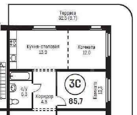 квартира г Барнаул р-н Индустриальный 2036 кв-л фото 1