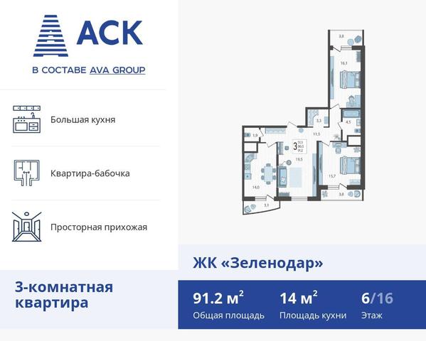 г Краснодар р-н Прикубанский Парковый ул Садовое кольцо 1/5 ЖК «Зеленодар» Прикубанский округ фото