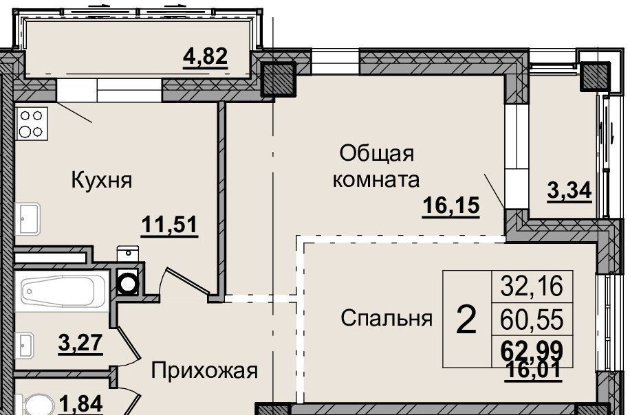 квартира г Якутск ул Автодорожная 31/5 фото 1