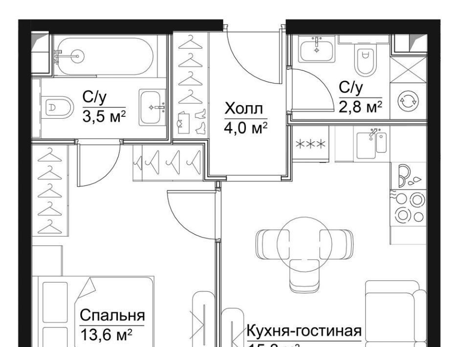 квартира г Москва метро Серпуховская ЖК «Павелецкая Сити» фото 1