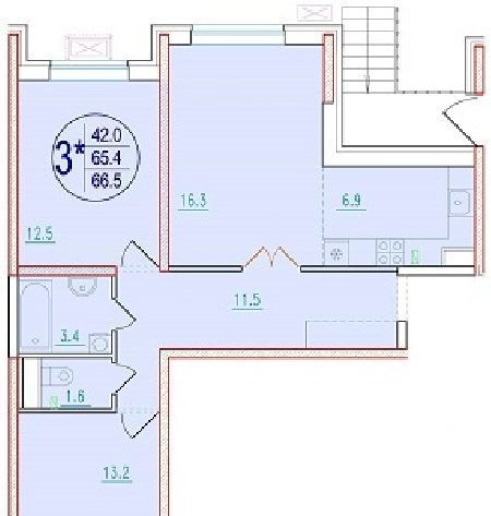 квартира г Ростов-на-Дону р-н Ленинский ул Мечникова 110с/1 фото 1