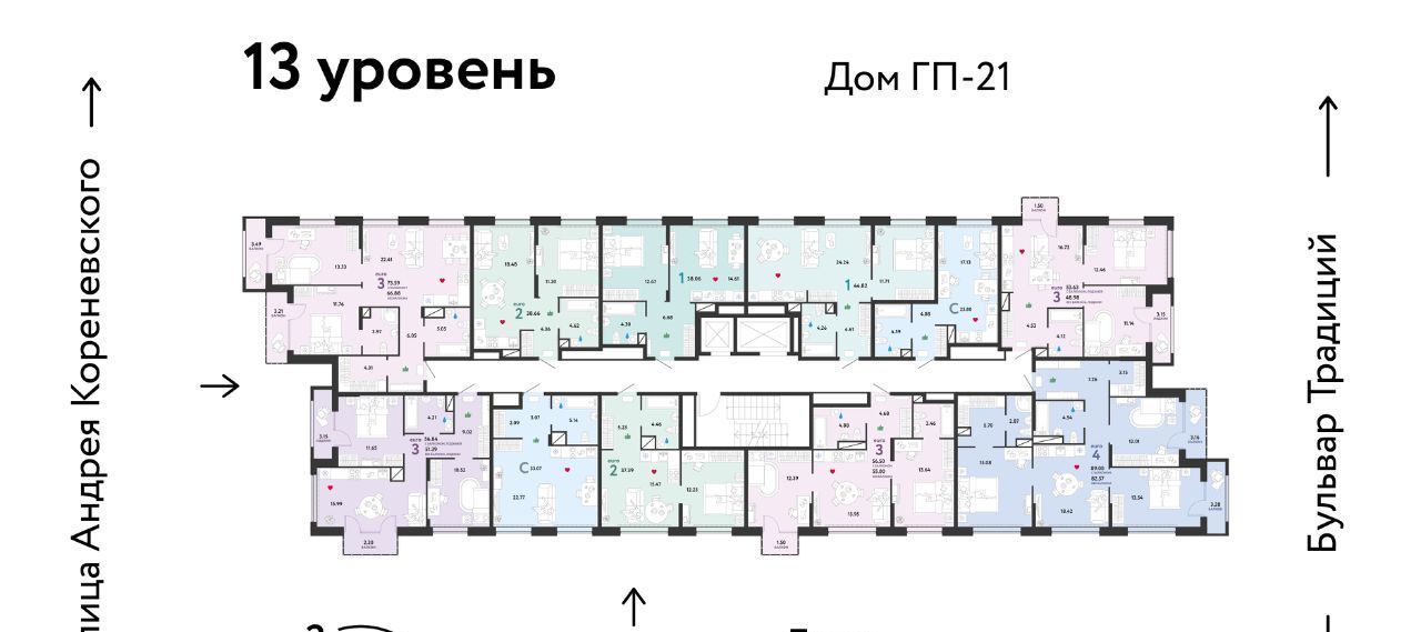 квартира г Тюмень р-н Калининский ул Андрея Кореневского 3 фото 2