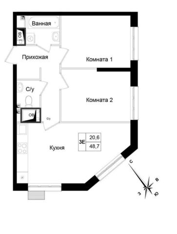 квартира г Химки ул Германа Титова 3/1 Ховрино фото