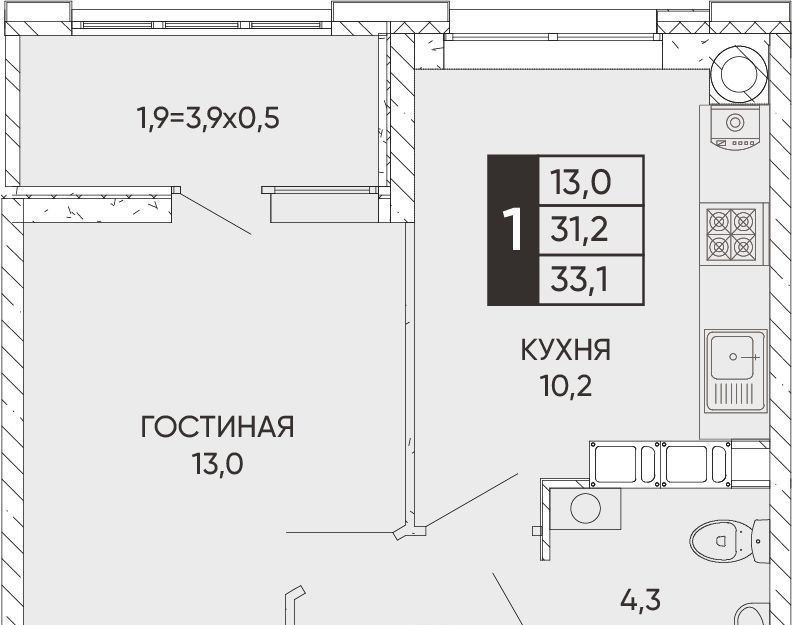 квартира г Ростов-на-Дону р-н Кировский ЖК Левобережье фото 1