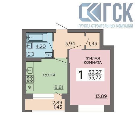 квартира г Воронеж р-н Коминтерновский Подгорное ул Независимости 80б ЖК «Галактика 2|3» фото 1