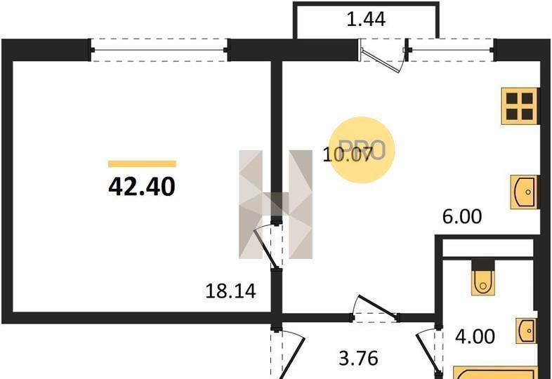 квартира г Челябинск р-н Советский ул Нефтебазовая 1 фото 3