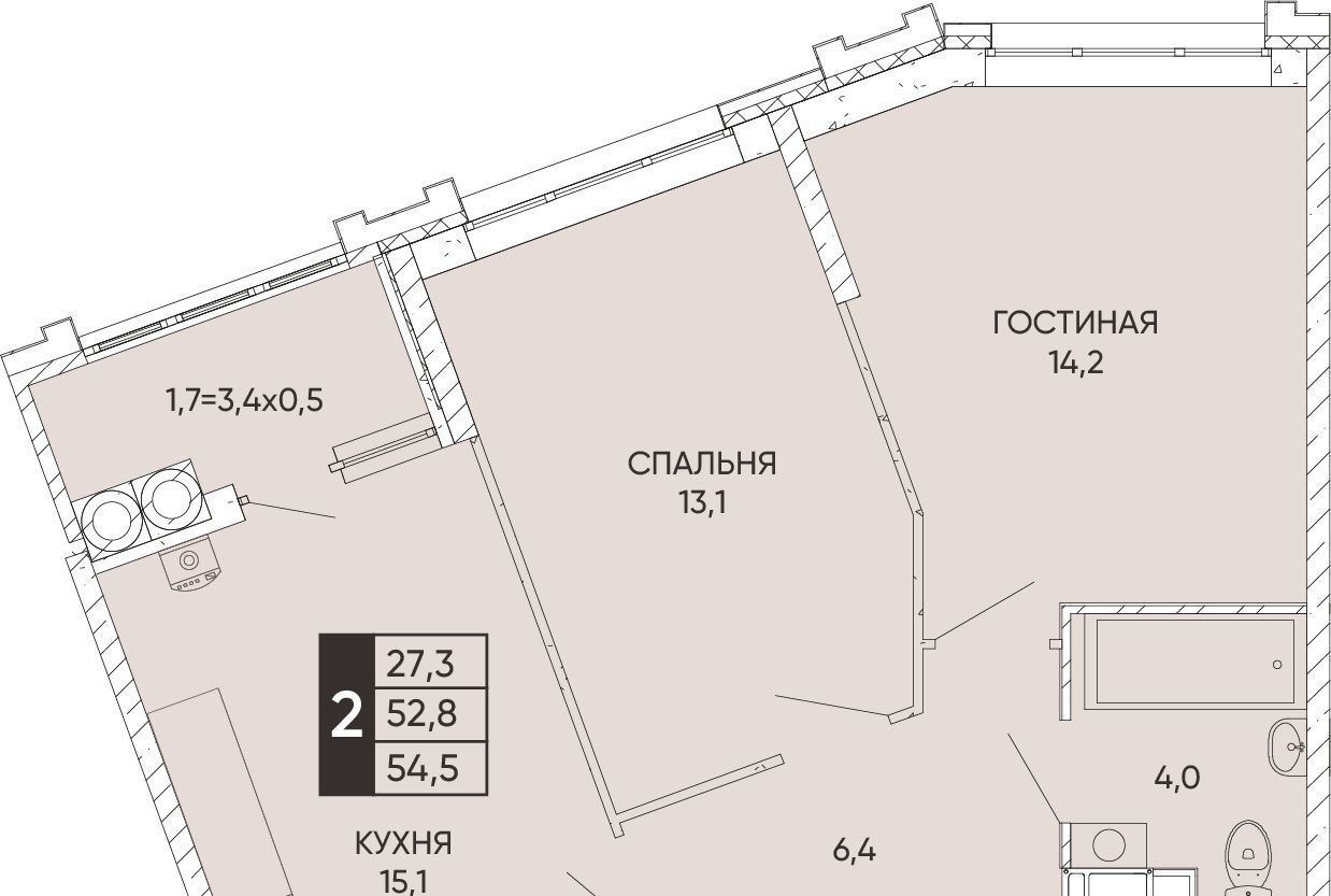 квартира г Ростов-на-Дону р-н Кировский ЖК Левобережье фото 1