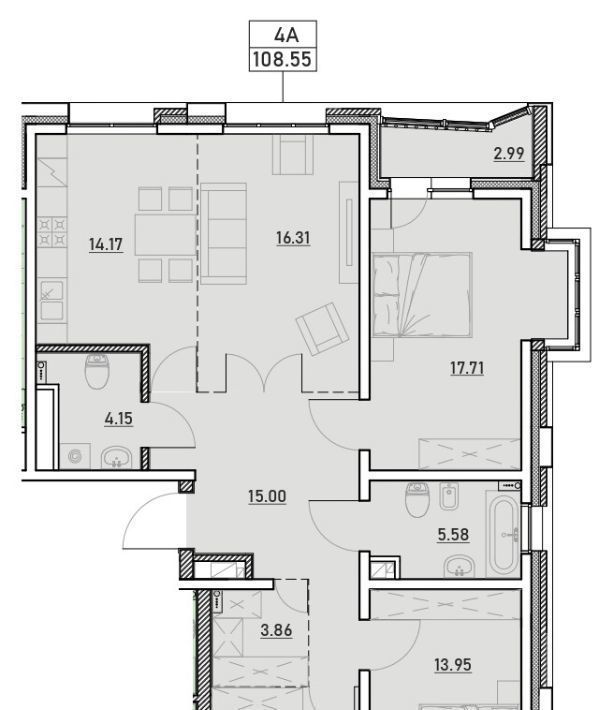 квартира г Иркутск р-н Ленинский ЖК Zenith фото 1