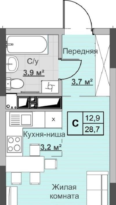 квартира г Ижевск р-н Первомайский ул Ухтомского фото 1