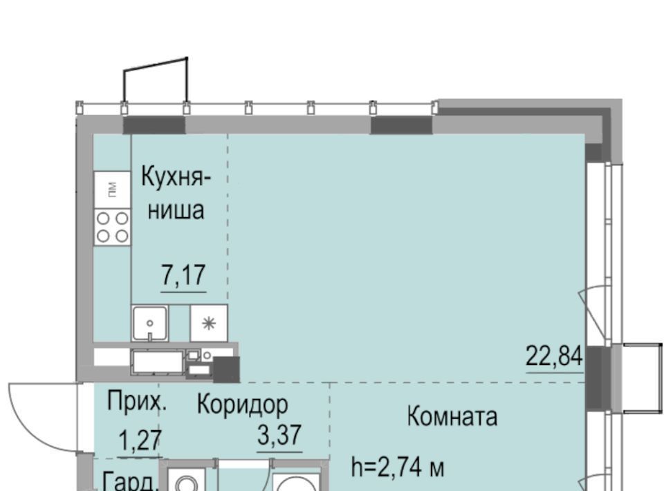 квартира г Ижевск р-н Октябрьский ул Лихвинцева 17 фото 1