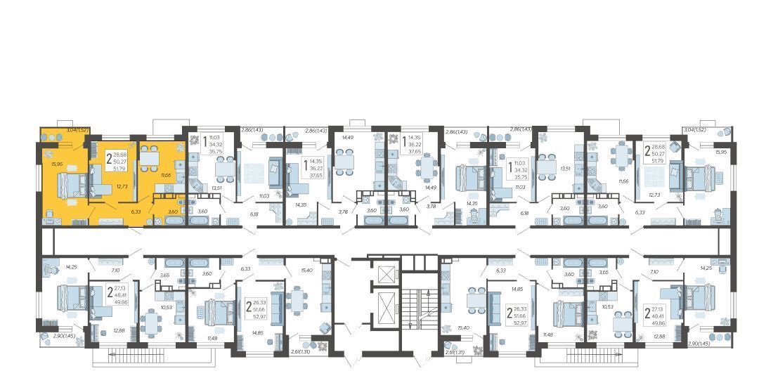 квартира г Краснодар р-н Карасунский ул Богатырская 11/9 фото 3