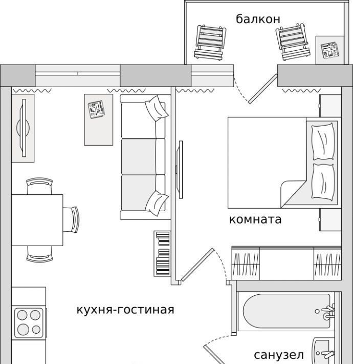 квартира р-н Всеволожский п Бугры ЖК Новые Горизонты Девяткино фото 1