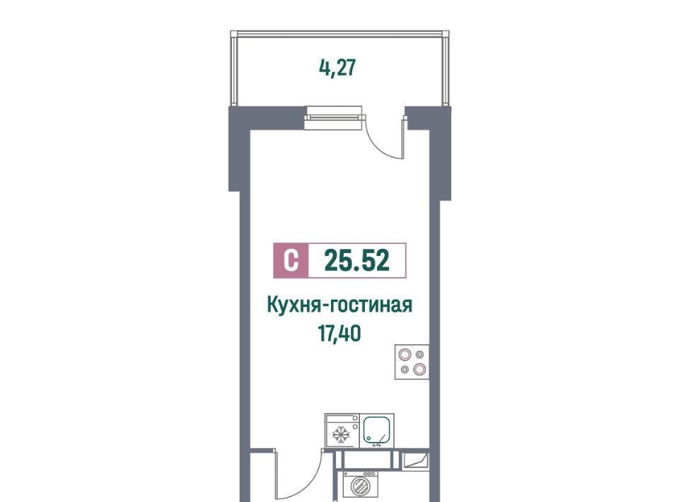 квартира р-н Всеволожский г Мурино ЖК «Ленинградская перспектива» Девяткино фото 1