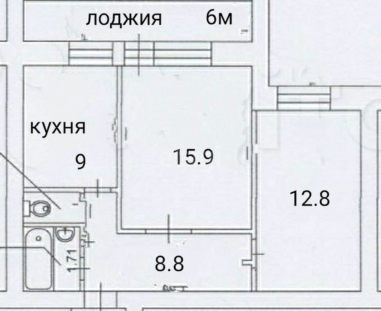 квартира г Смоленск р-н Промышленный ул Твардовского 22а фото 18