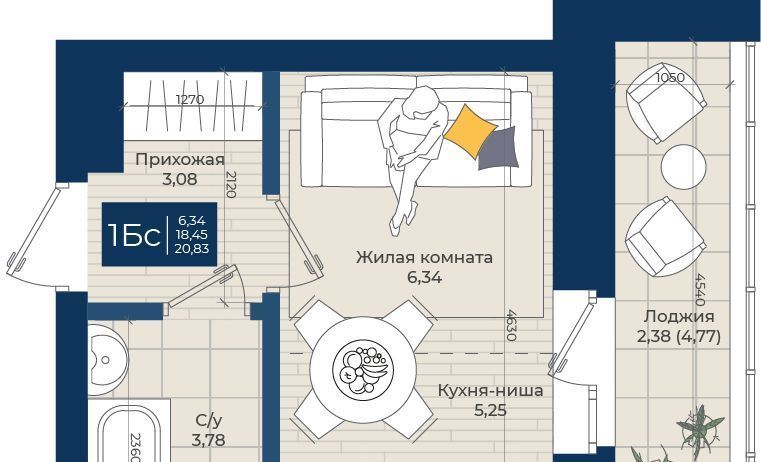 квартира р-н Зеленодольский с Осиново ЖК «Достояние» Осиновское с/пос, Авиастроительная фото 1