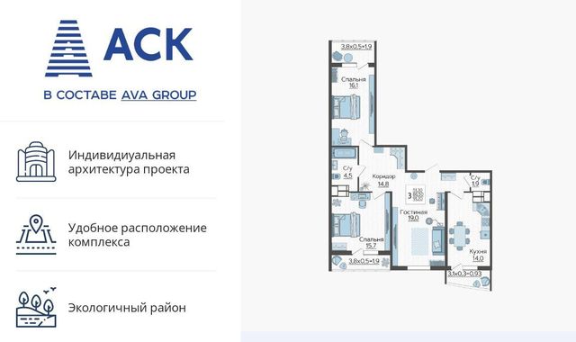 г Краснодар р-н Прикубанский Парковый ул Садовое кольцо 3 ЖК «Зеленодар» Прикубанский округ фото