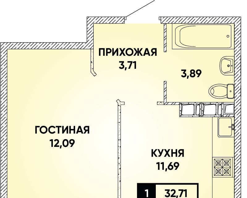 квартира г Краснодар р-н Прикубанский Парковый проезд 5-й Городецкий 36/1 ЖК Архитектор Прикубанский округ фото 1