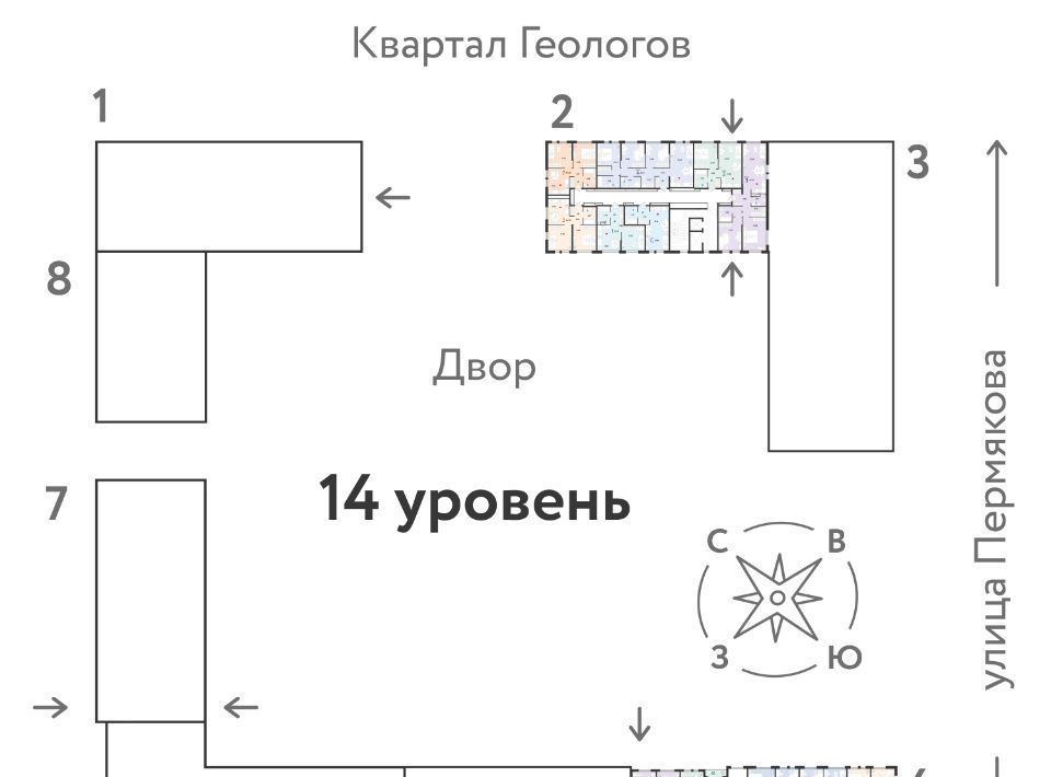 квартира г Тюмень р-н Ленинский Букино ул 50 лет Октября 63г жилой комплекс Сердце Сибири фото 3