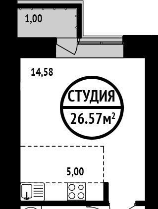 квартира г Уфа р-н Ленинский Кооперативный ул Молодежная 7 фото 1