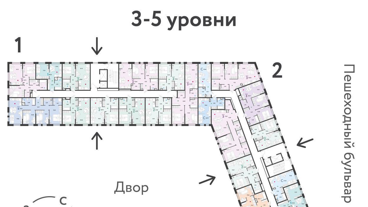 квартира г Тюмень р-н Калининский ЖК «Колумб» Калининский административный округ фото 2