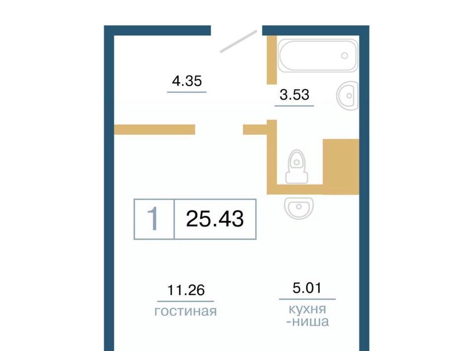 квартира г Красноярск р-н Советский микрорайон «Нанжуль-Солнечный» 8 фото 1