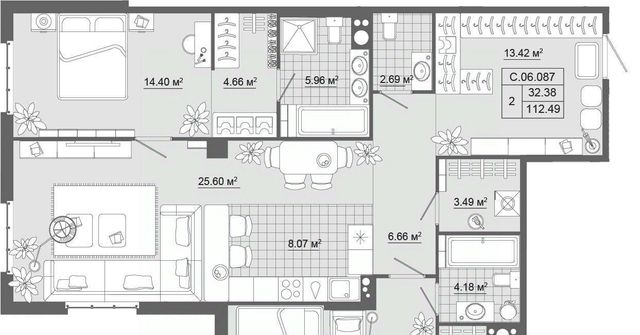 квартира г Санкт-Петербург метро Василеостровская ул 12-я линия 1ж 41к фото