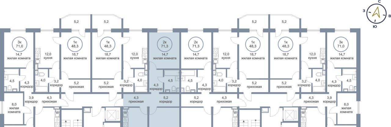 квартира г Сургут наб Ивана Кайдалова 20 24-й фото 3