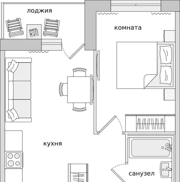 квартира г Санкт-Петербург п Парголово 2-е Парголово тер Пригородный метро Академическая фото 1