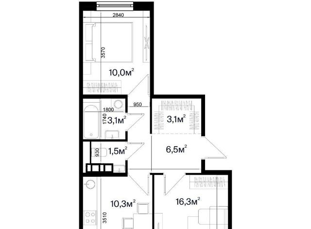 квартира г Краснодар р-н Прикубанский ул им. Кудухова Б.С. 20/2 Спортивная деревня ЖК фото