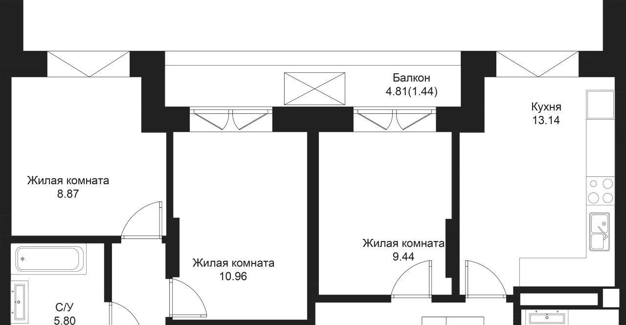 квартира г Казань Кремлёвская ул Гаяза Исхаки фото 1