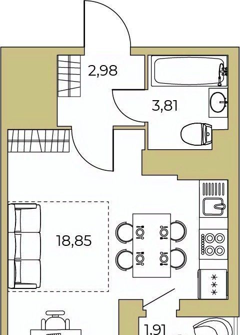 квартира г Санкт-Петербург метро Обухово ул Русановская 20к/1 фото 1