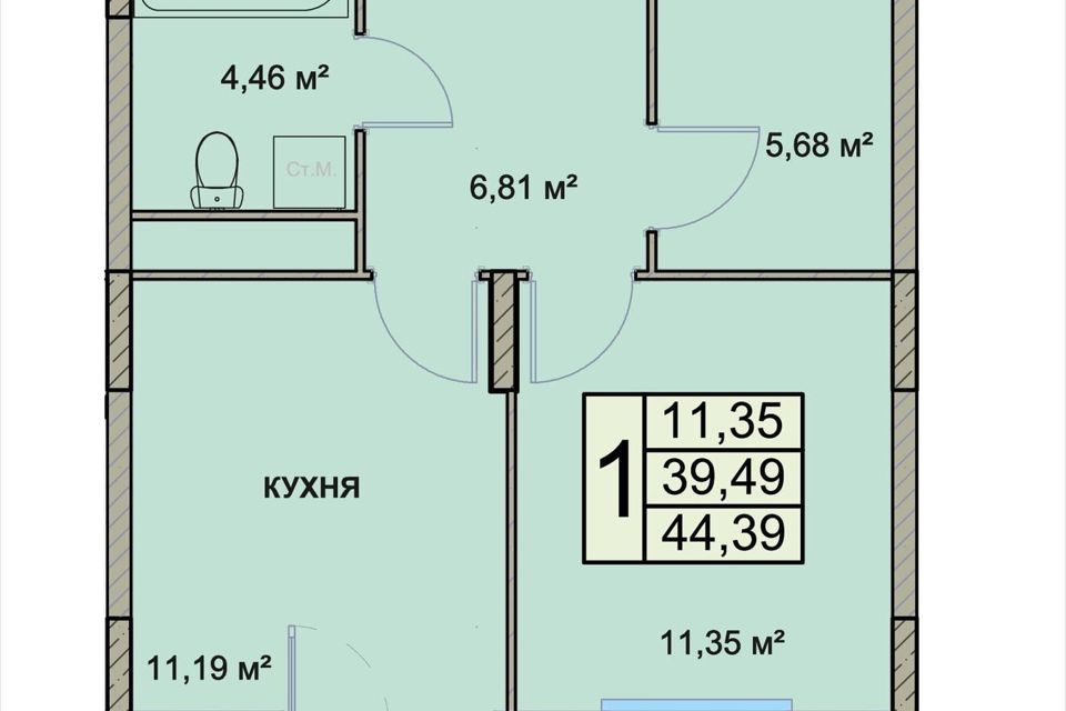 квартира г Ярославль р-н Фрунзенский Мирный ул Чернопрудная 17/1 фото 1