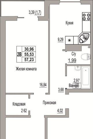 квартира р-н Псковский д Борисовичи ул Завеличенская 19 Завеличенская волость фото