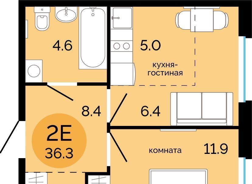 квартира г Пермь р-н Свердловский Краснова ЖК Красное яблоко фото 1