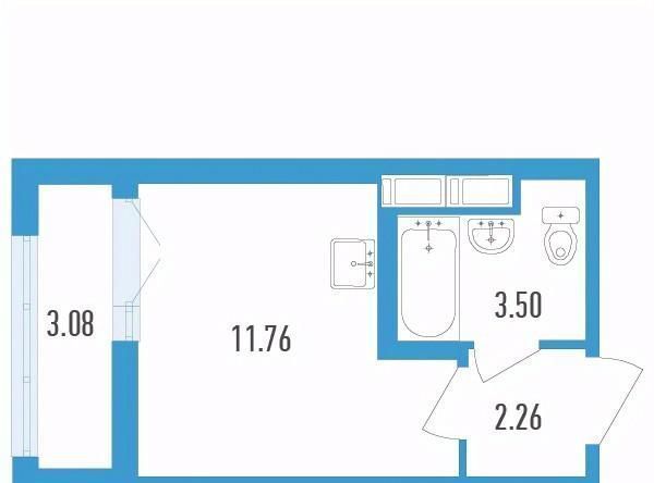 квартира г Санкт-Петербург п Шушары метро Купчино Жилой Аэросити 4 кв-л фото 1