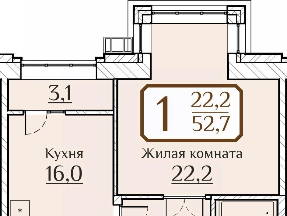 квартира г Чебоксары р-н Московский ул Дегтярева 1б фото 1