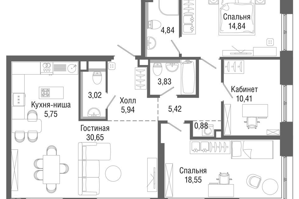 квартира г Москва район Дегунино проезд Ильменский 14к/6 фото 1