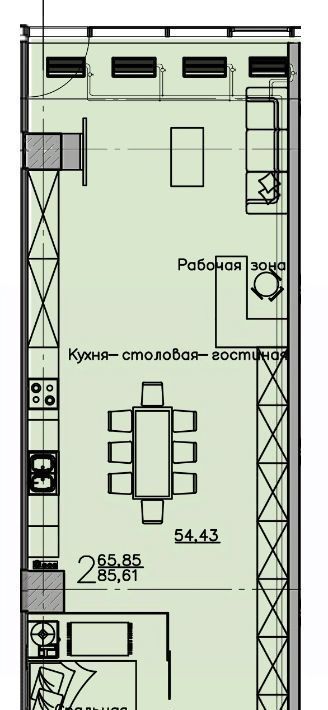 квартира г Воронеж р-н Ленинский ул Куколкина 18 фото 1