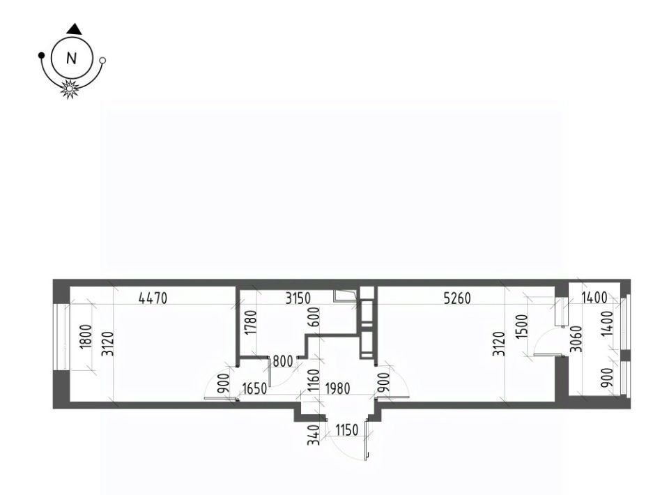 квартира г Омск р-н Кировский микрорайон Зелёная Река 1 фото 2