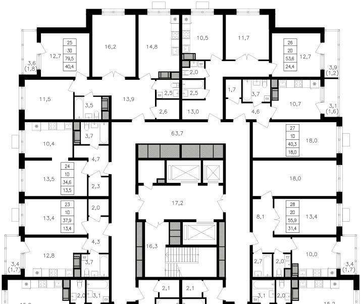 квартира г Москва ул Берзарина 1/2 поле, 32к, Октябрьское фото 2