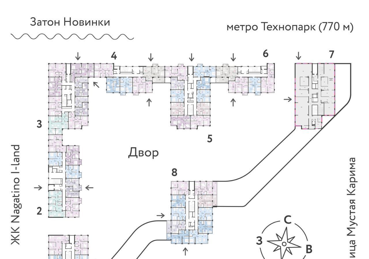 квартира г Москва метро Технопарк Даниловский проезд Проектируемый 4062-й ЖК Вау 23 с 16 фото 2