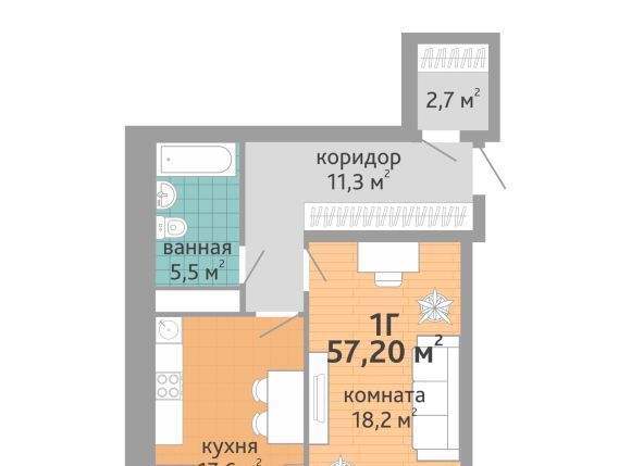 квартира г Екатеринбург Чкаловская ул Краснолесья 108 фото 1