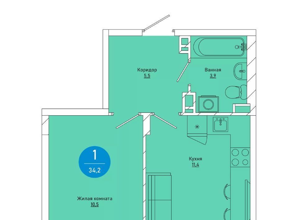 квартира г Пермь р-н Свердловский Владимирский ул Героев Хасана 93а фото 1