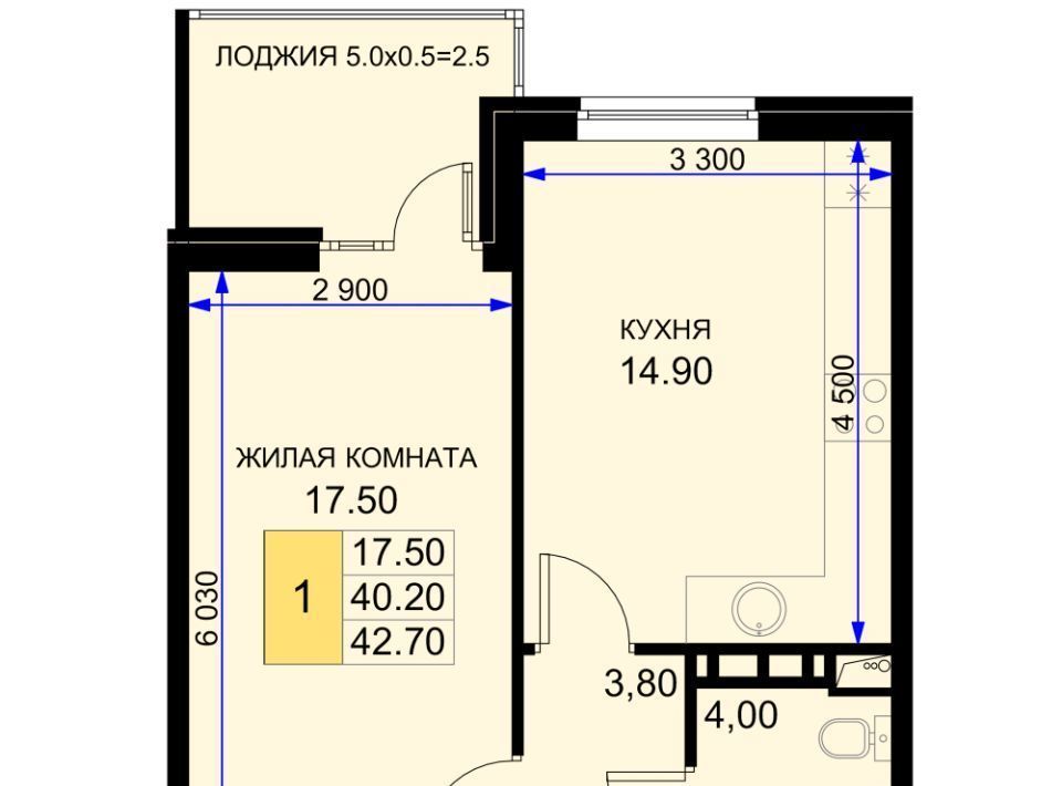 квартира р-н Динской п Южный ул Екатерининская 3к/1 Южно-Кубанское с/пос фото 1