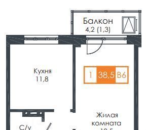 квартира г Красноярск р-н Советский Солнечный жилрайон, 5-й мкр фото 1