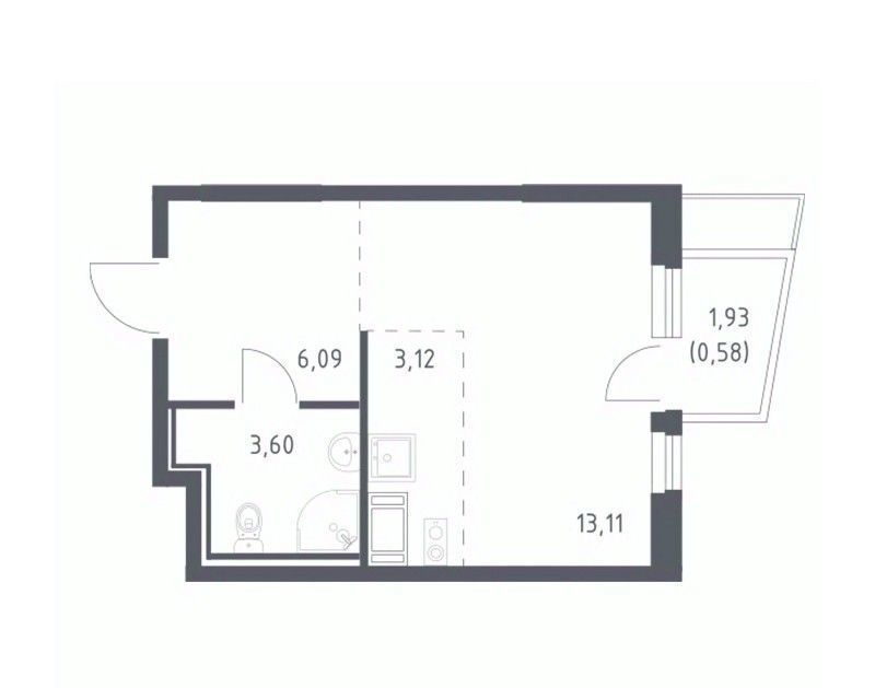 квартира г Видное ЖК Горки Парк к 4. 1, Зябликово фото 1