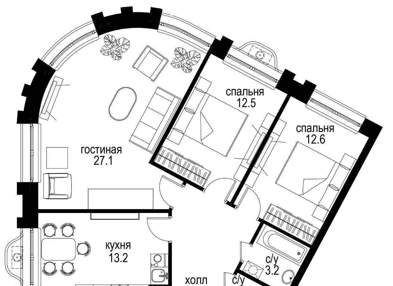 квартира г Москва метро Электрозаводская Басманный наб Семеновская 3 фото 1