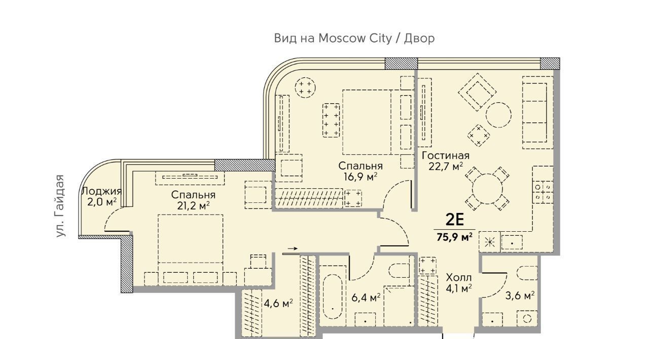 квартира г Москва метро Аминьевская район Раменки проезд Проектируемый 3683-й 98/3 ЖК Сторис на Мосфильмовской Кинематографический кв-л фото 1