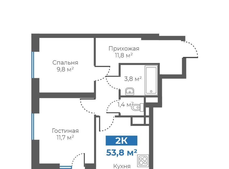 квартира г Тюмень р-н Калининский ул Интернациональная 197в фото 1