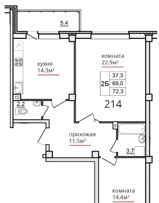 квартира г Псков ул Алексея Алехина 14 фото 1